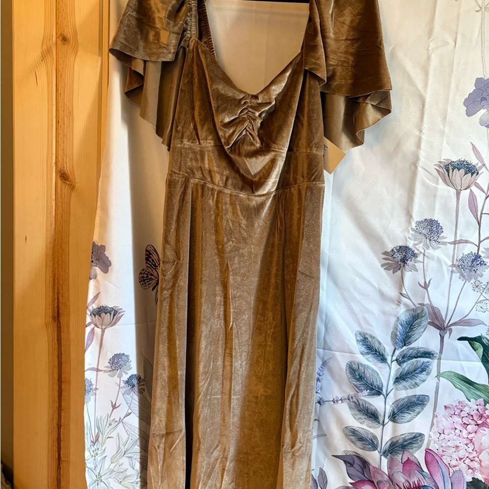 Chic Tan Maxi Dress